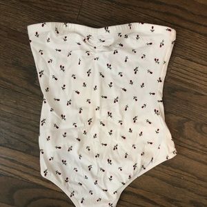 NWOT Strapless Bodysuit